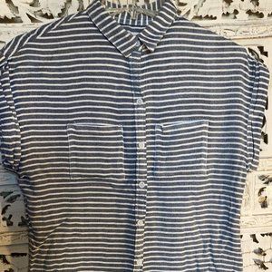 Chemise manches courtes rayée XS